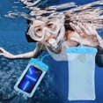 thumbnail image 1 of PRETXORVE Waterproof Phone Pouch, Waterproof Phone Pouch Floating, Mobile Phone Bag Touchable Diving Cover Rafting Swimming Manufacturer Direct Mobile Phone Case Swimming Bag, 1 of 9
