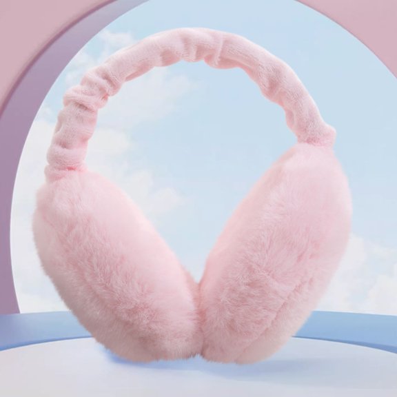 PRETXORVE Winter Thickened Ear Muffs, Foldable Hamburger Ear Muffs, Warm Ear Muffs
