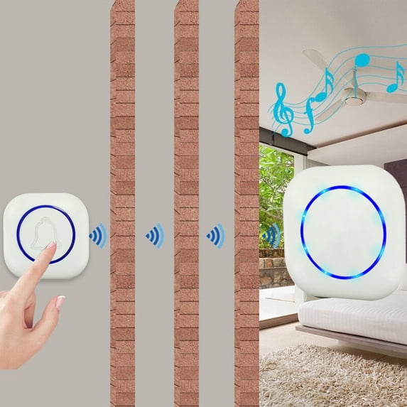 PRETXORVE Wireless Smart Electronic Doorbell for Home and Business with Elderly Call Alert Emergency Button and Service Bell Dingdong Machine