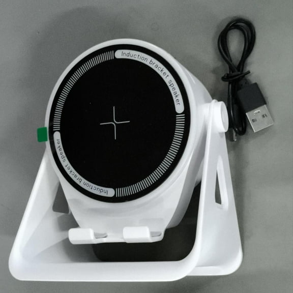 PRETXORVE Wireless induction Speaker Phone with Bluetooth Stereo Speaker and Rgb Ambient Light