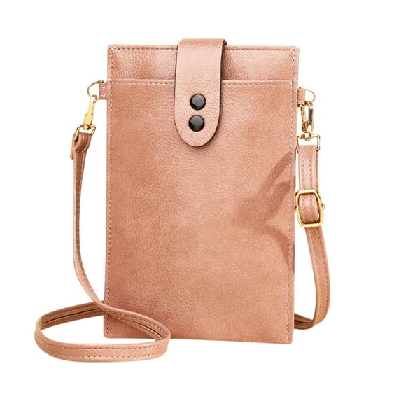 Summer Savings! PRETXORVE Women Simply Fashion Bags, Mini Leather Mobile Phone Crossbody Bags Mobile Phone Bag Shoulder Handbag Wallet with Credit Card Slots