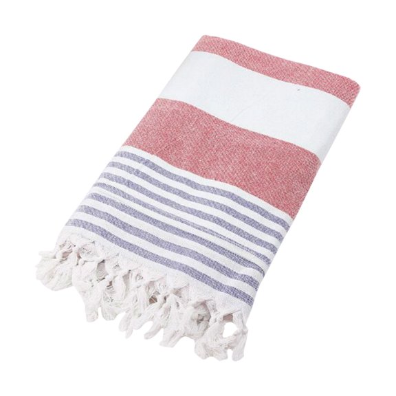 PRETXORVE absorbent Large Size Bath towel European and Knitted Striped Fringed Turkish Sand