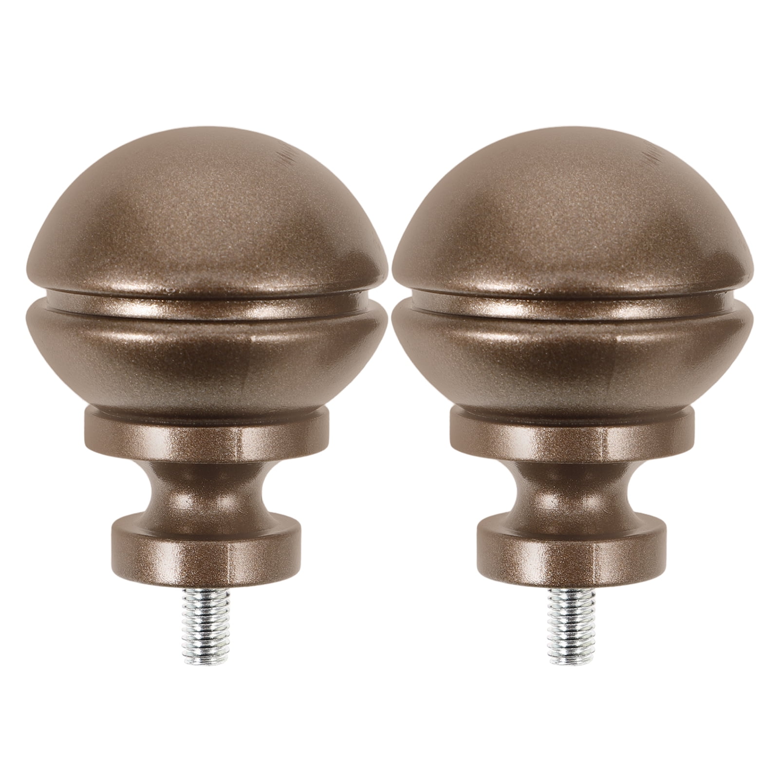 PRETYZOOM 2pcs Decorative Curtain Rod Plugs Curtain Rod End Caps