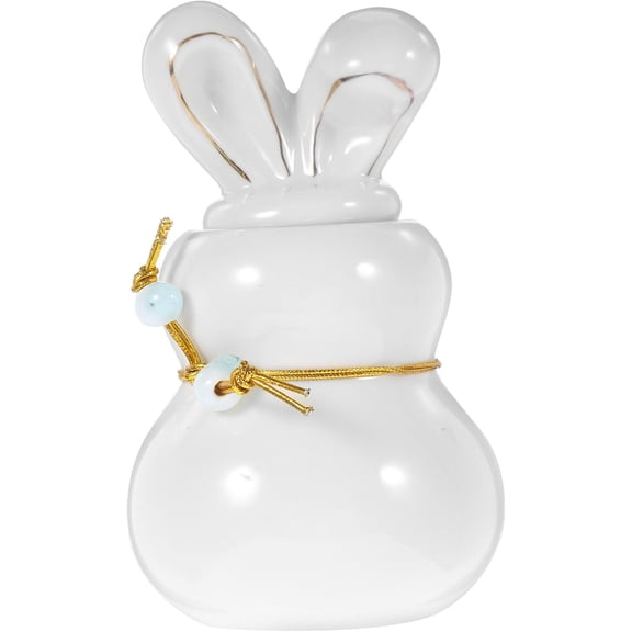 PRETYZOOM Ceramic Tea Tea Leaves Canister Storage Jar Convenient Tea Container Cute Jar Canister for Kitchen Counter Tea Storage Containers Sugar Jar with Lid Tea Canister with Lid