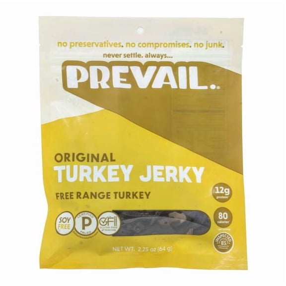 PREVAIL Turkey Jerky, Original, Free-Range-2.25 oz