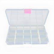 Hovilon 15 Slots Tackle Box Fishing，Tackle Box Organizer，Clear Tacklebox Bead Organizer Box Plastic Organizer Tackle Storage Boxes with Dividers