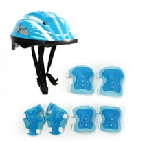 Hovilon 7Pcs Adjustable Protective Gear Set for Kids,Helmet and Pads Bike Skateboard Knee Elbow Wrist for Toddler 5-12 Years，for Rollerblading Skateboard Cycling Skating Scooter