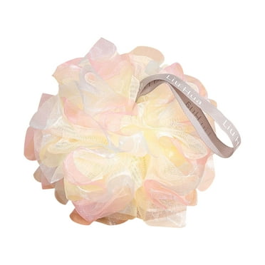 Hovilon Clearance Under 1$ Shower Puffs for Body,Soft Mesh Poufs Body Wash Scrubber Bath Ball,Exfoliating Pouf Bath Mesh,Body Wash Scrubber Exfoliator,Bathing Accessories Pink
