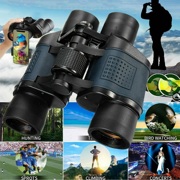 PREWOOD Binoculars for Adults with Low Light Night Vision,Professional Waterproof High Power Optical Telescope with Bagfor Stargazing Bird Watching Concerts Football Sightseeing Hunting