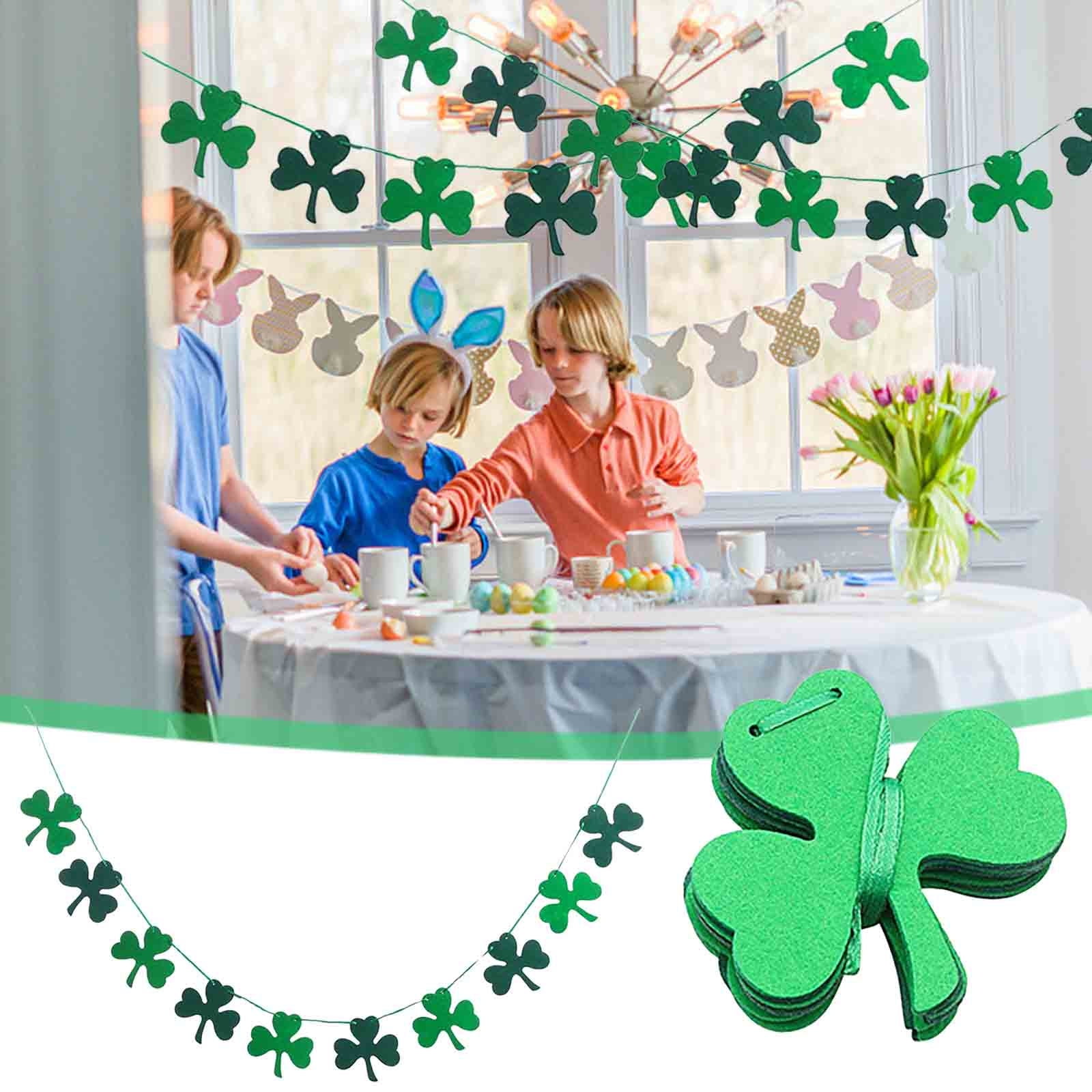 st patricks day shamrock garland