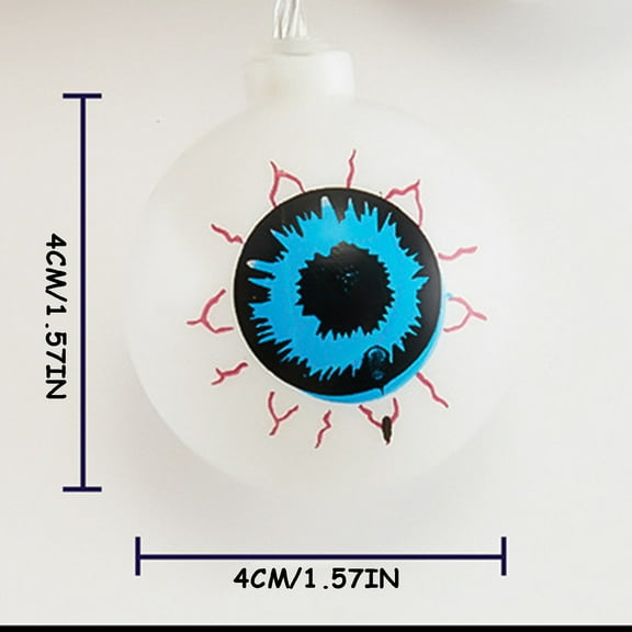 PREWOOD Halloween Eyeball Lights,4.92Ft 10 LED Halloween Lights-Battery Operated,Scary Green Eye Halloween String Lights Flexible Decorative Eyeball Light Indoor for Halloween Tree Home Party Decor