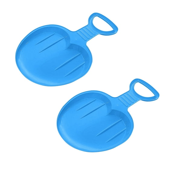 PREWOOD Snow Sled Board for Kids,Plastic Skiing Boards with Handle Portable Downhill Sleds Snowboard,Outdoor Winter Plastic Skiing Boards Snow Grass Sand Board Ski Pad Snowboard(2PC)