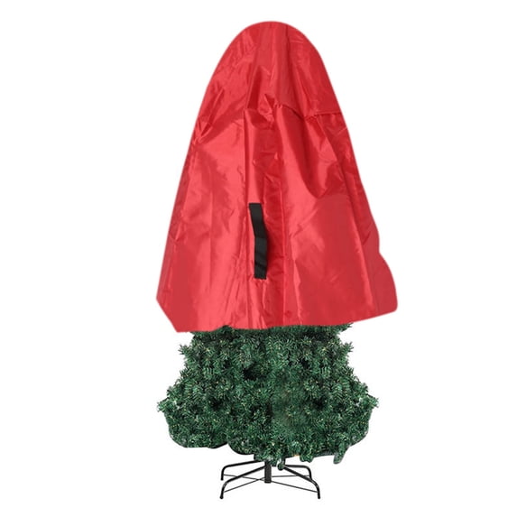 Hovilon Upright Christmas Tree Storage Bag,Tear Proof Material for Extra Durability,Waterproof Christmas Tree Bag Christmas Dust Proof Tree Cover,Holds up to 9 Foot Assembled Trees(L)