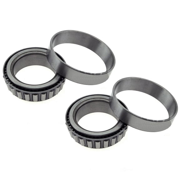 PRFMNCR 2Pcs Rear Inner Wheel Bearing and Race Set for Dodge B150 1982 1983 1984 1985 3.7L l6, for Jeep Commando 1973 5.0L V8