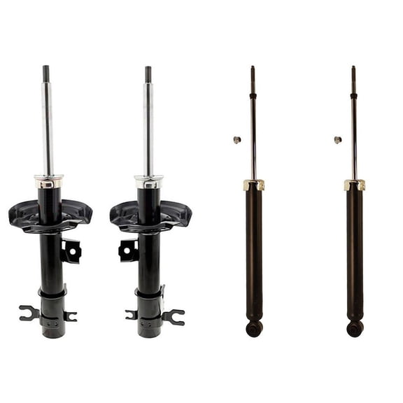 PRFMNCR 4PCS Shock Absorber Suspension Strut - Front Rear struts and shocks complete assembly for Chevrolet Spark 1.2L 2013 2014 2015