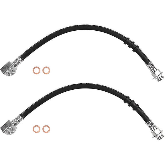 PRFMNCR Brake Hose Front Driver and Passenger Side Brake Line 2Pcs for Dodge Coronet 1973 5.6L V8, for Dodge Charger 1973 1974 1975 1976 1977 1978 5.2L V8 Replace# 3461734, 3880997, 3766613