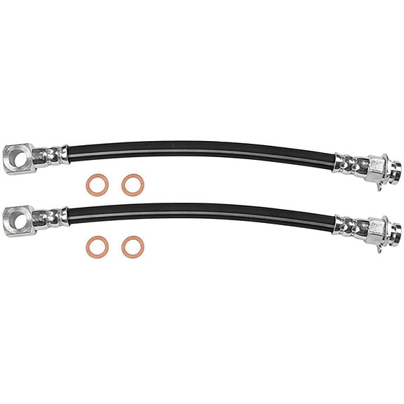 PRFMNCR Brake Hose Front Driver and Passenger Side Brake Line 2Pcs for Dodge W150 1977 1978 6.6L V8, for Plymouth Trailduster 1976 7.2L V8 Replace# 4030474, 4115552, 3894703, 3823032