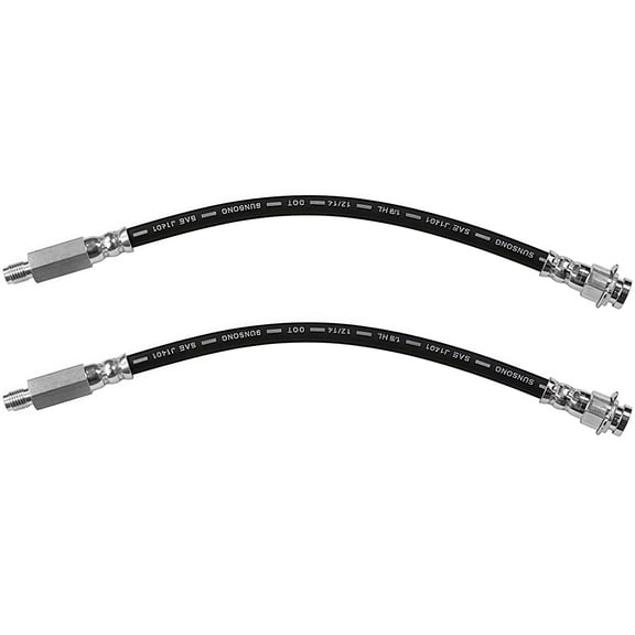PRFMNCR Brake Hose Front Driver and Passenger Side Brake Line 2Pcs Replacement for Buick Wildcat 1965 1966 6.6L V8, for GMC C25/C2500 Suburban 1968 5.4L V8 Replace# 9784908, 3779287, 350243