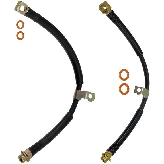 PRFMNCR Brake Hose Front Driver and Passenger Side Brake Line 2Pcs Replacement for Chevrolet Nova 1970 1971 7.4L V8, for Chevrolet Nova 1970 2.5L l4 Replace# 9754997, 9754998, 9754999