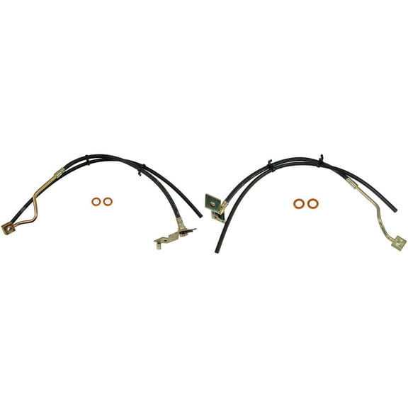 PRFMNCR Brake Hose Front Driver and Passenger Side Brake Line 2Pcs Replacement for Ford Excursion 2000-2005 6.8L V10, for Ford F-350 Super Duty 1999-2004 5.4L V8 Replace# F81Z2078HA