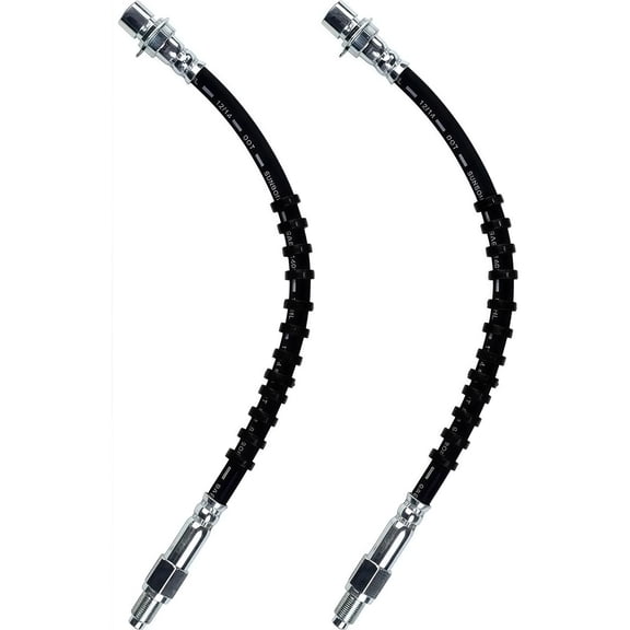PRFMNCR Brake Hose Front Driver and Passenger Side Brake Line 2Pcs Replacement for Ford LTD 1983 3.3L l6, for Ford Mustang 1980 1981 1982 4.2L V8 Replace# E0ZZ2078A, E3DZ2078A, D9BZ2078A