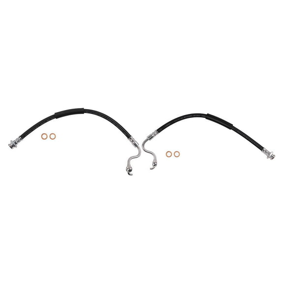 PRFMNCR Brake Hose Front Driver and Passenger Side Brake Line 2Pcs Replacement for Nissan Armada 2005-2007 5.6L V8, for Nissan Pathfinder Armada 2004 5.6L V8 Replace# 462117S001, 462107S002