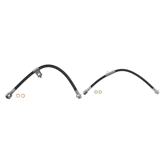 PRFMNCR Brake Hose Front Driver and Passenger Side Brake Line 2Pcs Replacement for Oldsmobile Cutlass Cruiser 1987-1988 3.8L V6, for Chevrolet Celebrity 1984-1985 4.3L V6 Replace# 17980548