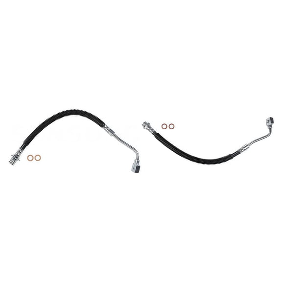 PRFMNCR Brake Hose Front Driver and Passenger Side Brake Line 2Pcs Replacement for Saturn SW2 1993-2001 1.9L l4, for Saturn SC1 1993-2002 1.9L l4 Replace# 21011181, 21011782, 21011182