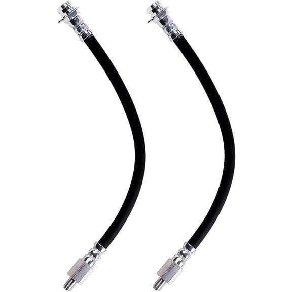 PRFMNCR Brake Hose Front Driver and Passenger Side Brake Line Brake Hydraulic Hose 2Pcs Replacement for Jeep DJ5 1966 3.7L V6, for Jeep CJ3 1963 1964 1965 1966 2.2L l4