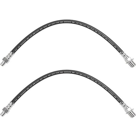 PRFMNCR Brake Hose Front Driver and Passenger Side Brake Line Brake Hydraulic Hose 2Pcs Replacement for Studebaker 3R38 1954 3.8L V8, for GMC PM250 1955 4.1L l6 Replace# 714267, 19169875