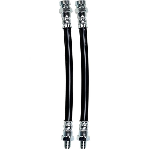 PRFMNCR Brake Hose Front Outer Brake Line Brake Hydraulic Hose 2Pcs Replacement for Hyundai Excel 1986 1987 1.5L l4, for Eagle Summit 1989 1990 1991 1992 1.5L l4 Replace# MB129744, MB238157, MR129757
