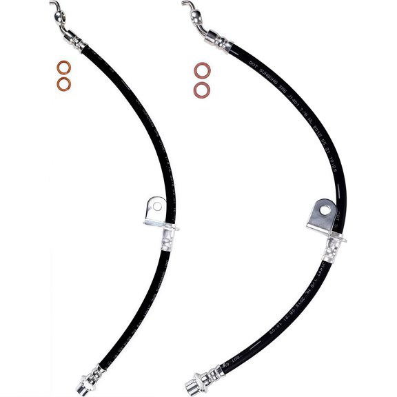 PRFMNCR Brake Hose Rear Driver and Passenger Side Brake Line 2Pcs Replacement for Toyota Matrix 2009 2010 2011 2012 2013 2.4L l4 FWD Replace# 90947A2023, 90947A2074, 90947A2073, 90947A2024