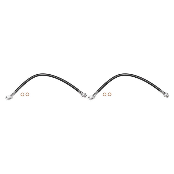 PRFMNCR Brake Hose Rear Driver and Passenger Side Brake Line Brake Hydraulic Hose 2Pcs Replacement for Saturn SL 1991-2002 1.9L l4, for Saturn SL2 1991-2002 1.9L l4 Replace# 21011784, 21010262