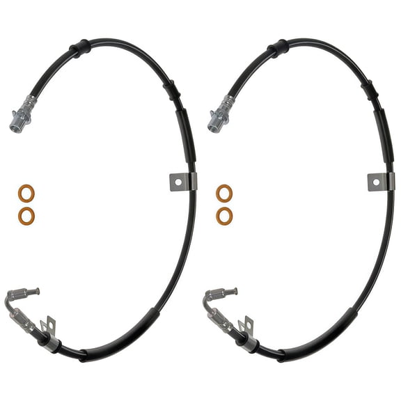 PRFMNCR Brake Hose Rear Passenger Side Brake Line Brake Hydraulic Hose 2Pcs Replacement for IC Corporation CE Commercial 2005-2008 6.0L V8, for International Harvester 4400LP 2005-2009 9.3L l6