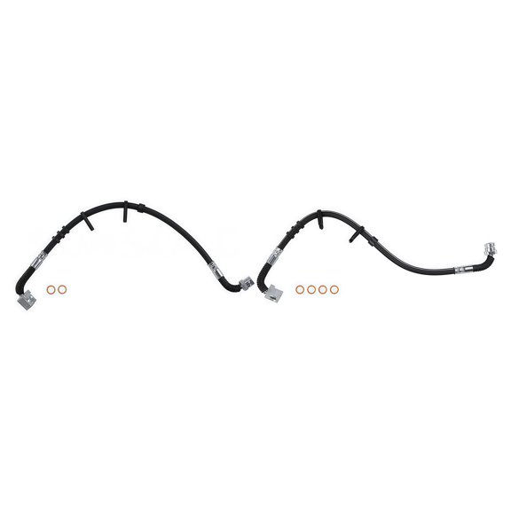 PRFMNCR Front Left Front Right Brake Hydraulic Hose Pack of 2 for Ford E-350 Super Duty 2005 2006 2007 6.0L V8, for Ford E-150 2007 4.6L V8