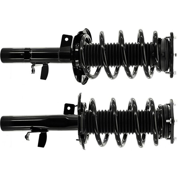 PRFMNCR Struts Front Pair, Strut and Coil Spring Assembly - Quick Struts Complete Assembly Loaded Struts (2x) fits Transit Connect 2018 2017 2016 2015 2014