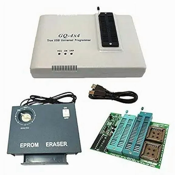 PRG-113 True USB Willem GQ Brand GQ-4X V4 (GQ-4X4) USB Universal 40 pin Programmer + UV EPROM Eraser + 16 bit EPROM Adapter 28F102 27C400 27C800 27C160 27C322 27C1024 27C2048 27C4096 27c4002 M27C322