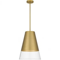 Quoizel Peregrine 1-Light Brushed Gold Pendant Light