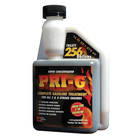 PRI-G Gas Treatment and Fuel Stabilizer for All 2 and 4 Stroke Engines, 16 fl oz