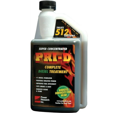 PRI-D Power Research Fuel Stabilizer- For Diesel Treatment 32oz 1 Bottle