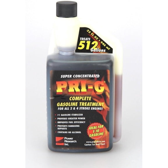 PRI Fuel Stabilizer For Gasoline 32oz Power Output Reduces HC/NOx Emissions
