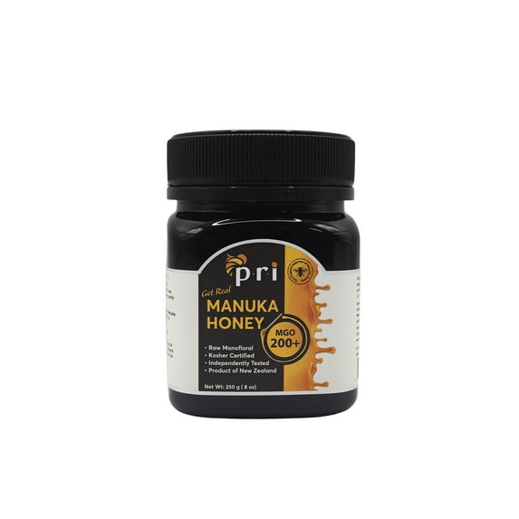 PRI Manuka Honey, MGO 200+, 8.8oz New Zealand Raw Monofloral Manuka Honey (250g)