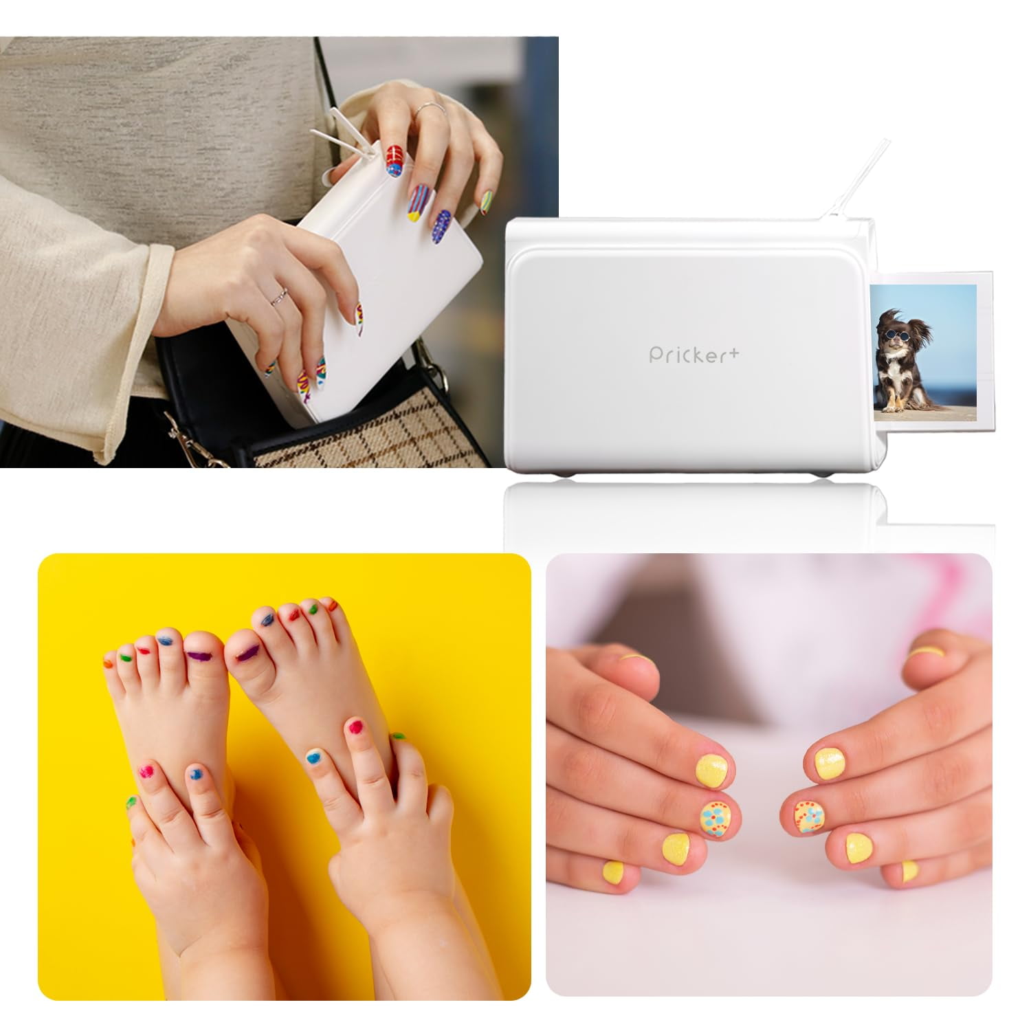 PRICKER+ Photo Sticker Paper | Wireless Portable Printer for Phone w/ 5 ...