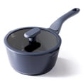 thumbnail image 1 of PRICUSIS Ceramic Nonstick Saucepan with Lid, 2.7 Quart Non Toxic Pot with Pour Spouts, Full Coated, 100% Dishwasher Safe, Induction Compatible, Blueberry Mist, 1 of 8