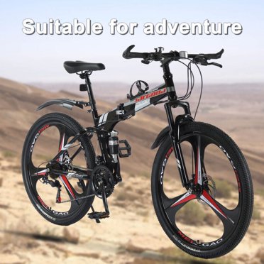 24-Inch Mountain Bike For Adults – 21-Speed – High Carbon Steel Frame – Disc Brakes – CamPingSurvivals