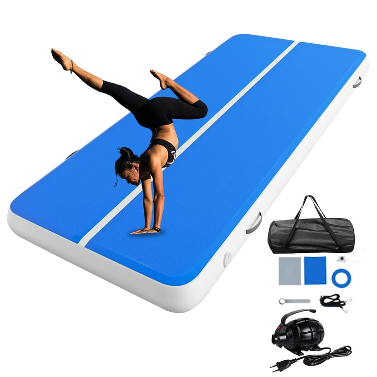 PRIJESSE 26FT 6.6FT 8IN Professional Gymnastics Inflatable Mat Indoor Home Equipment with Electric Air Pump Walmart