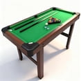 thumbnail image 1 of PRIJESSE 48" Billiards Table, Portable Pool Table, Billiard Table Set Includes Full Set of Balls, 2 Cues & Brush for Family Game Rooms, 1 of 7