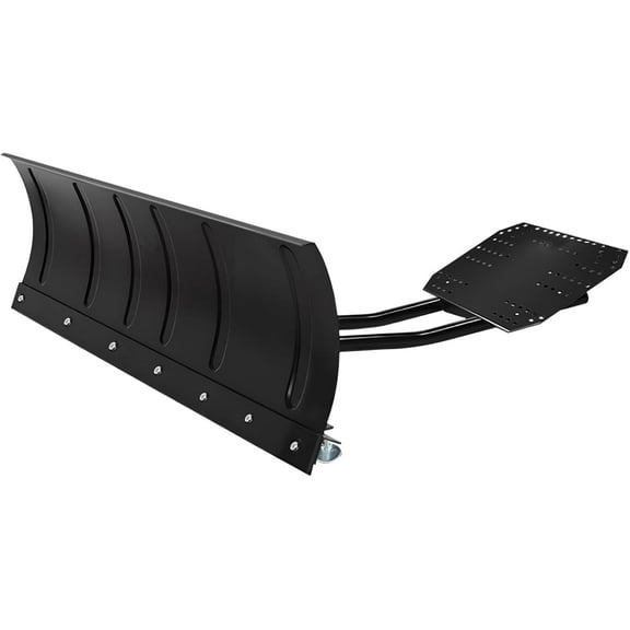 PRIJESSE 48 inch Universal Snow Plow Blade, Snow Plow Kit, Adjustable Angle, Quick-Release Design, Durable Steel Blade, Three Mounting Options, Ideal for Clearing Snow with ATVs and UTVs