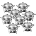 thumbnail image 1 of PRIJESSE 8 Packs 6 QT Chafing Dish Buffet Set, Stainless Steel Chafing Dishes with Lid for Parties Buffet Weddings Events, 1 of 7