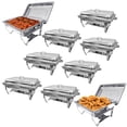 PRIJESSE 9 Pack 8QT Stainless Steel Chafing Dish Set, Buffet Warmer ...